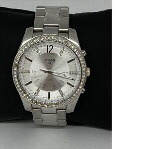 Fossil FTW5015 Women's Stainless Steel White Analog Dial Hybrid Smartwatch XX650